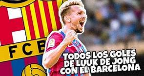 TODOS LOS GOLES DE LUUK DE JONG CON EL BARCELONA - ALL GOALS