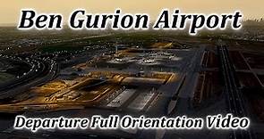 Ben Gurion Airport Departure Orientation Tour Video! Security Checks, Passports, Luggage, Terminal