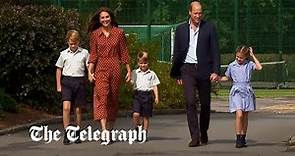 Prince William and Kate drop off Cambridge children for first day at Lambrook School