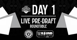 Live Pre-Draft Raiders Roundtable - Day 1 | 2024 NFL Draft