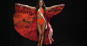 Miss Universe 2022 R'Bonney Gabriel rocked a self-dyed cape for the swimsuit round. Don’t miss the special message