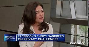 Watch CNBC's full interview with Facebook COO Sheryl Sandberg