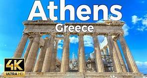 Athens, Greece Walking Tour (4k Ultra HD 60fps) – With Captions