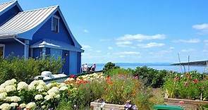 Kamouraska the top 20 most beautiful villages in the province of Quebec /walking tour/ Can in Canada