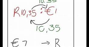 Exchange Rates-A simple explanation - Maths Lit/ Gr 8 & 9 Maths