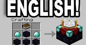 Minecraft: How To Change The Enchantment Table Language To English (Pc / Mac) -HD