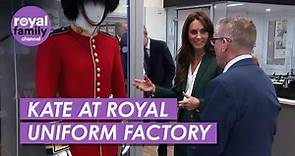 Princess Catherine Visits Royal Guard Uniform Factory