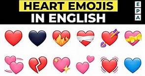 All Heart Emojis Name with Meaning
