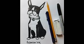 How To Draw A Boston Terrier
