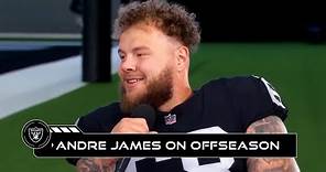 Andre James on the Offensive Line, Vegas, His Mindset for Year 5 and More | Raiders | NFL