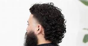 LEARN HOW TO DO A HIGH TAPER WITH A MULLET ON CURLY HAIR!