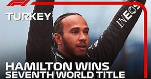 Lewis Hamilton Celebrates Winning His SEVENTH World Title | 2020 Turkish Grand Prix