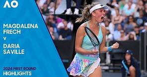 Magdalena Frech v Daria Saville Highlights | Australian Open 2024 First Round