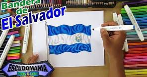 Dibuja y pinta la bandera Nacional de El Salvador