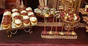 Sweet 16 Burgundy & Rose Gold Themed Sweet/Treat Table