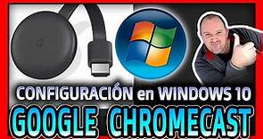 Como configurar Google Chromecast con tu ordenador PC Windows 10 ⭐ 2024 - Video 2