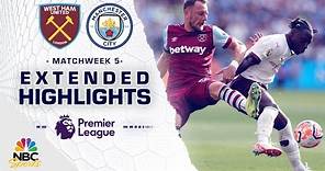West Ham United v. Manchester City | PREMIER LEAGUE HIGHLIGHTS | 9/16/2023 | NBC Sports