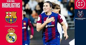 RESUMEN I FC Barcelona 4-0 Real Madrid CF I Semifinal de la Supercopa de España Femenina 2024