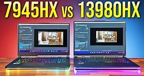 Best Laptop CPU 2023? Ryzen 9 7945HX vs Intel i9-13980HX