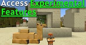 How To Access Experimental Features in Minecraft Java Edition