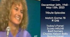 Match Game Sunday Night Classics - Tribute to Actress Sharon Farrell w/Interview Talking Match Game