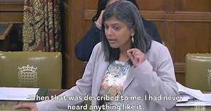 Rupa Huq MP delivers speech during a Westminster Hall debate on a National Eye Strategy