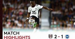 Fulham 2-1 Brighton | Premier League Highlights | Back To Winning Ways Under The Lights