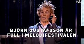 BjoÌˆrn Gustafsson aÌˆr full i Melodifestivalen 2008 | SVT