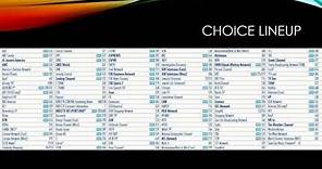 Directv Choice package Overview - Channel Lineup