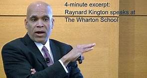 Raynard Kington on Diversity, Education and NIH