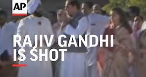Rajiv Gandhi Is Shot At During Anniversary Celebration For The Late Mahatma Gandhi