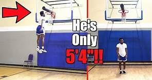 5'4" Ty Jackson Has INCREDIBLE Hops!! 50 inch vertical