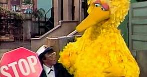 Rosetta LeNoire helps Big Bird cross the street