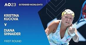 Kristina Kucova v Diana Shnaider Extended Highlights | Australian Open 2023 First Round