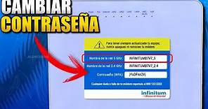 COMO CAMBIAR LA CONTRASEÑA DE MODEM INFINITUM (TELMEX) 2024