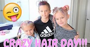 CRAZY HAIR DAY AT SCHOOL |THE LEROYS
