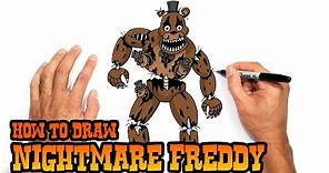 How to Draw Nightmare Freddy | Five Nights at Freddy's