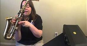 Saxophone Lesson 1.4 Embouchure and the first notes