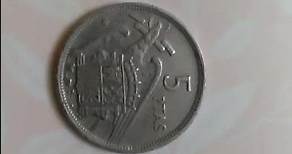 5 Pesetas 1957 moneda de pesetas 1.000 valor