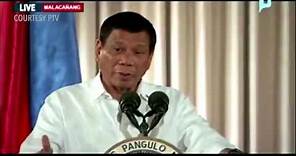 WATCH: President Rodrigo Duterte in Malacañang