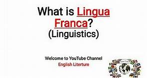 What is Lingua Franca? | Concept | Explained in Urdu Hindi
