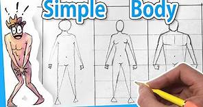 How to Draw People [*4 Ways] EASY Body Tutorial- Step By Step Person for Beginners
