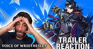 Wriothesley's Voice Actor REACTS to Genshin Impact 4.1 Trailer