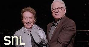 Steve Martin Unpacks Martin Short in the SNL Studio