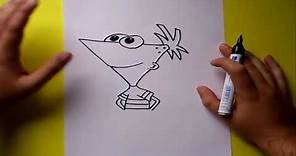Como dibujar a Phineas paso a paso - Phineas y Ferb | How to draw Phineas - Phineas y Ferb