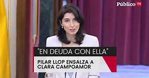 El emotivo discurso de Pilar Llop, presidenta del Senado, sobre Clara Campoamor