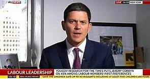 David Miliband On Labour Leadership Contest