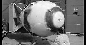 The 2nd atomic bomb Fat Man being wheeled out and the bombing of Nagasaki in HD