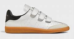 Isabel Marant Beth Perforated Leather Grip-Strap Sneakers