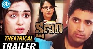 Kshanam Movie Theatrical Trailer - Adivi Sesh || Adah Sharma || Anasuya Bharadwaj